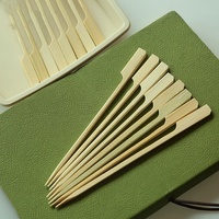 Haute qualité de qualité alimentaire jetable BBQ bambou pagaie brochette Sandwich bâton biodégradable Burger brochettes outils