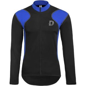 Ensemble de pantalon et maillot de cyclisme pour hommes, manches longues, collants rembourrés thermiques, respirants, coupe-vent pour la conduite - Product Image 2