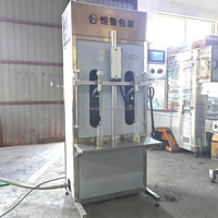 Machine de remplissage semi-automatique à double tête haute précision pour lait avec valve anti-débordement de mousse, capacité 0,5-10L