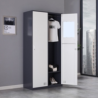 Casier métallique en acier avec serrure pour bureau, maison, école, salle de sport