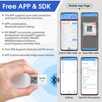 DX-samrt Wireless Eddystone Mini iBeacon Dialog 14531 BLE 5.1 Tag Pelacak Lokasi Bluetooth Beacon Dengan Tahan Air IP67
