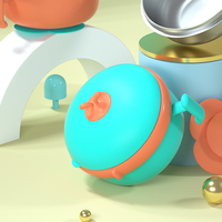 Vente flash : Ensemble de boîtes à lunch en acier inoxydable 316 et silicone PP de qualité alimentaire, étanches, sans BPA, pour bébés de 0 à 12 mois