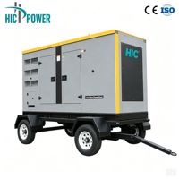 Générateur diesel Cummins CE 200 kW 250 kVA monté sur remorque pour alimentation de secours sur chantier, groupe électrogène mobile, livraison directe d'usine