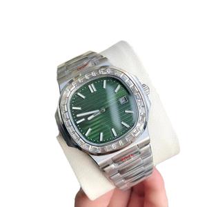 Montre de luxe pour homme au design original 2025, cadran carré, cristal saphir, acier inoxydable, bracelet en cuir, résistante à l'eau pour plongée - Product Image 6