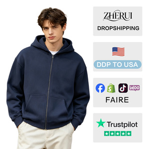 เสื้อฮู้ดซิปแบบหนา สไตล์แฟชั่นยอดนิยมใหม่ กันน้ำ ผลิตจากผ้าฝ้าย - Product Image 2