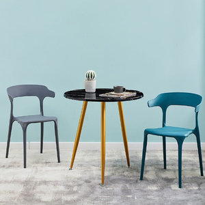 Design moderno fabbrica sala da pranzo PP sedia in plastica colorata Coffee Shop tavoli sedia per la casa Hotel esterno portatile impilabile - Product Image 4