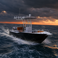Nuevo Bote de Pesca Multifuncional Versátil de Aluminio con Mesa Extraíble en el Proa, Capacidad para 6 Personas, Ideal para Pesca Familiar