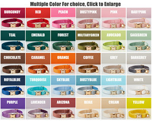 Collar de Terciopelo Suave para Perros y Gatos, Diseño Bonito, Ajustable, de Lujo, con Cascabeles - Product Image 2