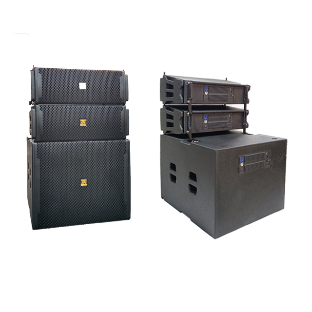 Professional TA RPA208 Self Powered Big Power Active Dual 8 Inch Line Array Speaker 450+100W Black
