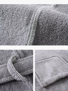 Peignoirs d'hôtel en velours personnalisés pour femmes et couples, en tissu éponge et flanelle, pour l'hiver, vente en gros, marque privée, vêtements de nuit - Product Image 6