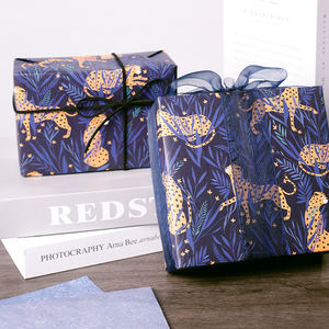 Juego de embalaje de hierba de papel de diseño de leopardo Papel de regalo de papel - Product Image 3
