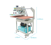 Presse à chaud hydraulique semi-automatique XinFlying, nouvelle génération, taille 40*40cm/40*60cm, double station, 220V/380V, accessoires pour imprimante DTF