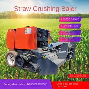 Trituradora de paja de maíz pequeña, tractor de cuatro ruedas con recogedor de hierba agrícola, fabricante de máquina empacadora redonda - Product Image 5