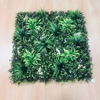Vente en Gros de Plantes Artificielles Murs Fausses Fleurs Mur de Mariage Design Fleurs Décoratives Fond Vert Plantes Murales à Fleurs