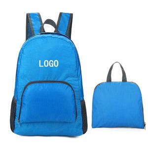 Mochila plegable ultraligera personalizada para deportes al aire libre, escalada, Camping, senderismo, mochila plegable impermeable de poliéster - Product Image 1
