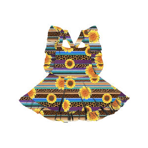 Patrón de Costura BQ-546-YXL para Vestido Tipo Pinafore con Estampado Floral para Niña, Diseño sin Espalda, Ropa de Bebé, Estilo Vintage - Product Image 4