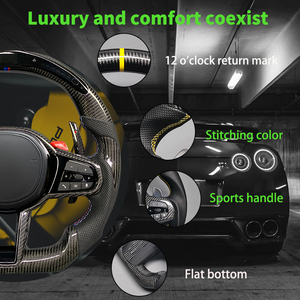 Volante Deportivo Personalizado de Fibra de Carbono y Cuero para Mazda 3/6/CX-4/CX-5/RX-7/<span class=keywords><strong>CX3</strong></span>/Atenza/CX8/CX9/CX5 Atenza RX8 MX5 CX8 CX9 CX5 - Product Image 5