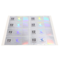 Étiquette d'autocollant d'hologramme personnalisée professionnelle étiquette holographique de sécurité de conception libre pour le dentifrice de soin de peau de lotion