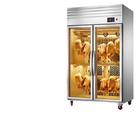 Armoire de conservation à double porte en acier inoxydable pour le séchage du poulet, du canard et du poisson/Séchoir à air de canard rôti de Pékin