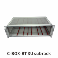 ZSTC C-BOX. . Panneau latéral EuropacPRO pour joint textile, type H, robuste, avec trous pour poignée, 3U, 355 mm 24566-151