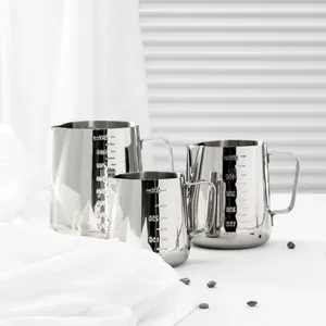 Chất Lượng Cao Barista Công Cụ Cà Phê Sữa Frother <span class=keywords><strong>Pitcher</strong></span> Latte Nghệ Thuật Sữa Jug18/10 Thép Không Gỉ Bình Sữa - Product Image 4