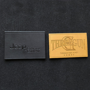 ป้ายหนังสั่งทำลายนูนโลโก้แพทช์ป้ายตกแต่งสี่เหลี่ยมสำหรับกระเป๋าอุปกรณ์เสื้อผ้า - Product Image 3