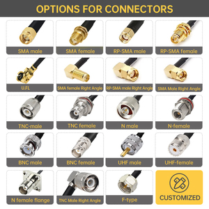 Rg58 RF cáp đồng trục SMA Nam để TNC nam nối mất thấp cáp mở rộng 50 ohm cho không dây LAN thiết bị - Product Image 5
