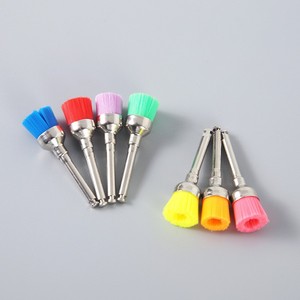 Brosses à bol en nylon coloré pour le polissage et le nettoyage des têtes de meulage dentaire, meuleuse à main, couleurs assorties - Product Image 1