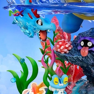 Ensemble familial de figurines d'action de type eau super grand format, cadeau, décoration de table ou collection pour les passionnés de Pokémon, artisanat en plastique - Product Image 4