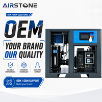 Compresseur d'air industriel à vis Airstone, direct usine, à économie d'énergie, 11KW 15HP 7-10Bar, en stock, entretien à faible coût