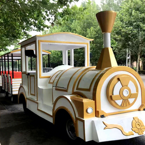 Atracción Popular Personalizar Parque de Atracciones Paseos 27 Asientos Tren Batería Niños Tren sin rieles para la venta - Product Image 1