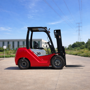 Prêt à expédier Prix de gros Chariot élévateur diesel 3 tonnes Transmission automatique Mât à 2 étages Exportation directe d'usine professionnelle - Product Image 1