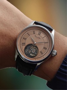 Reloj Mecánico Tourbillon de Lujo Ligero de 43 mm con Esfera de Piedra Natural, Estilo de Moda de Lujo Adecuado para Negocios, Correa de Cuero de 20 mm - Product Image 6