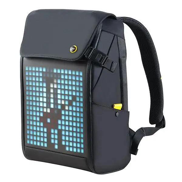 Pixoo Divoom Backpack-M with 13 Inch Programmable Pixel LED Display BlackLED display backpack