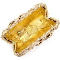 Sac à main de soirée élégant pour femme, avec fleurs en cristal, strass, chaîne, sac à main de mariée, sac à main pour robes de bal