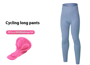 Pantalones Largos de Ciclismo para Mujer, Personalizados OEM, Transpirables, Antibacterianos, Resistentes al Viento, Ligeros, que Absorben la Humedad, con Almohadilla de Esponja 3D que Absorbe los Impactos - Product Image 5