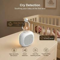 Nouvelle machine à bruit blanc portable pour bébé, machine à berceuses, apaisant de sommeil portable pour bébé avec veilleuse et détection des pleurs