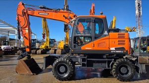 Used Doosan DH150W DX165W DX140W Wheeled Excavators 14T 15T 16Ton Made South Korea Doosan KOOP Engine Motor Pump - Product Image 2