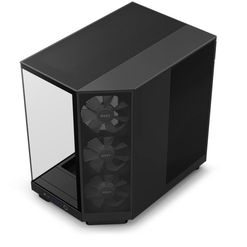 Корпус для компьютера H6 FLOW RGB черный с RGB-вентилятором, средний корпус башни, игровые компьютерные Чехлы, игровой ПК