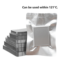 Sacs d'emballage alimentaire en aluminium Mylar imprimés sur mesure en usine, sacs sous vide argentés scellés pour le stockage