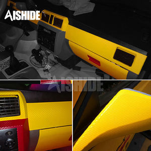 Aishide Vente en Gros <span class=keywords><strong>Prix</strong></span> d'Usine OEM 1.52M * 28M 4D Fibre de Carbone Jaune Autocollants PVC pour Voiture Vinyle Films de Protection pour Voiture - Product Image 6