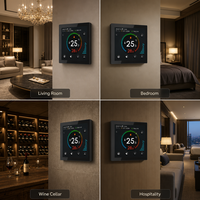 Thermostat de chauffage électrique moderne 220V régulateur de température programmable WiFi coloré pour les pièces de systèmes de chauffage par le sol à la maison