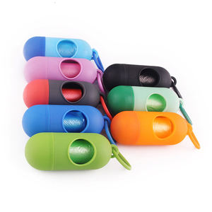 Dispensador de bolsas de excrementos de perro, soporte de bolsas de caca de perro con clip - Product Image 6