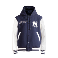 Blouson Bomber Oversize Hiver Personnalisé en Polyester et Laine, Respirant, Écologique, avec Logo Brodé Vintage, à Capuche, pour le Sport