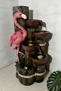 Fontaine murale à plusieurs niveaux Flamingo avec éclairage LED - Product Image 2