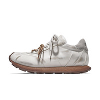 Nuove Scarpe Invernali Classiche di Tendenza, Comode per Camminare, Uomo Donna, con Suola Spessa Rialzata, Basse, in Pelle Bovina Spaccata, con Lacci