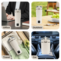 Bouilloire de voyage portable, tasse à contrôle de température intelligent, écran tactile, multifonctionnelle, anti-fuite, en acier inoxydable, tasse à eau électrique