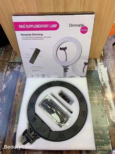 Nouveau M320 13 pouces 3000-5000K cercle filature <span class=keywords><strong>Selfie</strong></span> <span class=keywords><strong>anneau</strong></span> de téléphone portable lumière Trepied Avec <span class=keywords><strong>anneau</strong></span> lumière Halloween éclairer anneaux - Product Image 3