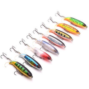 Señuelo de pesca Whopper Popper Swimbait 10cm/13g Topwater cebo Artificial cola giratoria aparejos de pesca anzuelos simulación - Product Image 2