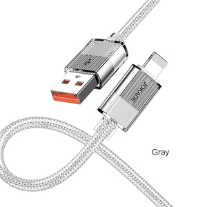Câble USB Jokade 1,2 m gris pour la charge et la synchronisation des iPhone - Product Image 1